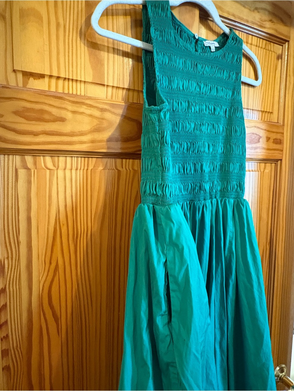 Madewell Smocked Sana Midi Dress - Picture 5 of 5